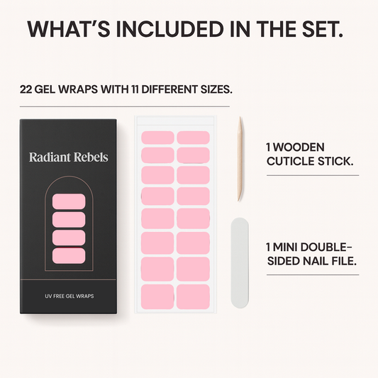 Bubble Gum Gel Nail Wrap