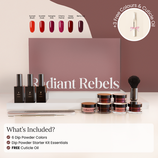 Radiant Reds Dip Powder Manicure Set